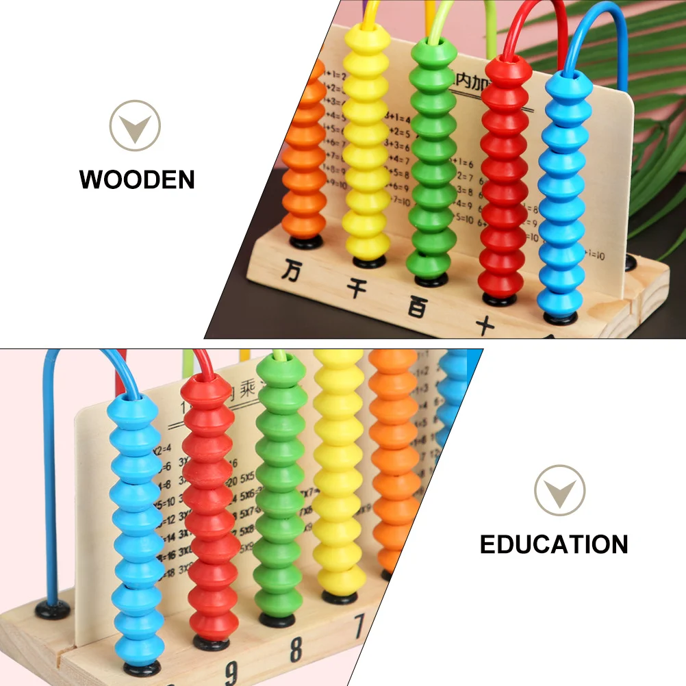 

Kids Abacus Wooden Counting Beads Math Learning Tool For Children Educational Calculation Game Numeracy Development