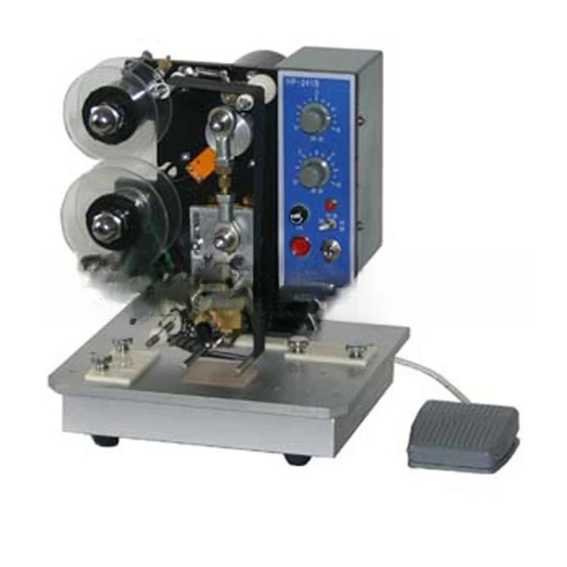 

HP241B electric color ribbon coding machine, three rows of electric date batch number printing machine, semi-automatic
