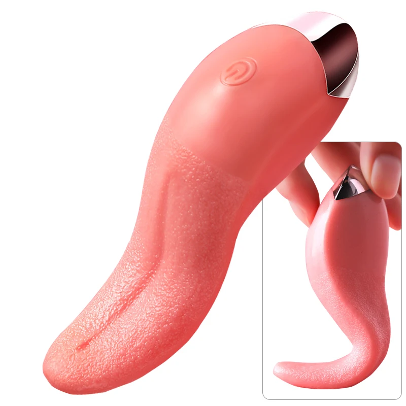 

Tongue Licking Vibrator For Women Soft 10 Mode Rechargeable G spot Clitoral Nipple Stimulator Mini Female Masturbator Sex Toys