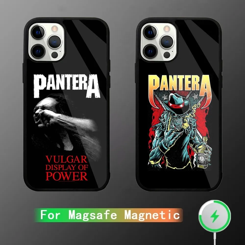 Pantera Ritual Metal Band Phone Case For iPhone 16,15,14,13,12,11,Plus,Pro,Max Mini Magsafe Magnetic Wireless Charging