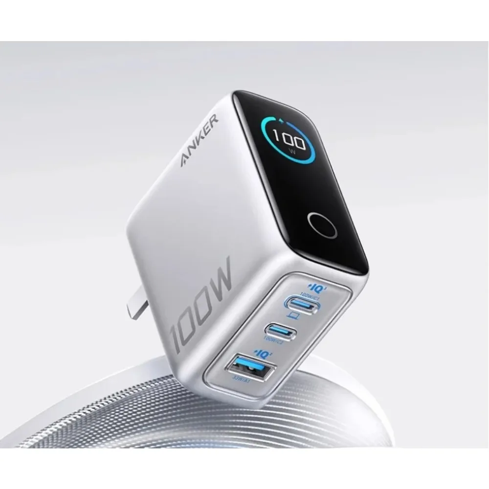 caricatore-rapido-anker-100w-gan-a-3-porte-pd-con-display-digitale-intelligente-blocco-di-ricarica-usb-c-per-macbook-pro-ipad-iphone-xiaomi-galaxy-s24