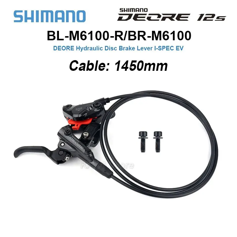 Shimano Deore M6100 MTB Hydraulic Discs Brake Mountain Bike Brakes Bicycle Resin Brake Pad RT66 RT64 RT70 Rotors 160mm 180mm