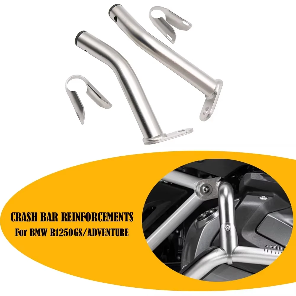 For BMW R1250GS ADV Adventure ADVENTURE r 1250GS GSA Extended upper Crash bar Bumper Stainless Steel Tank Guard Protector