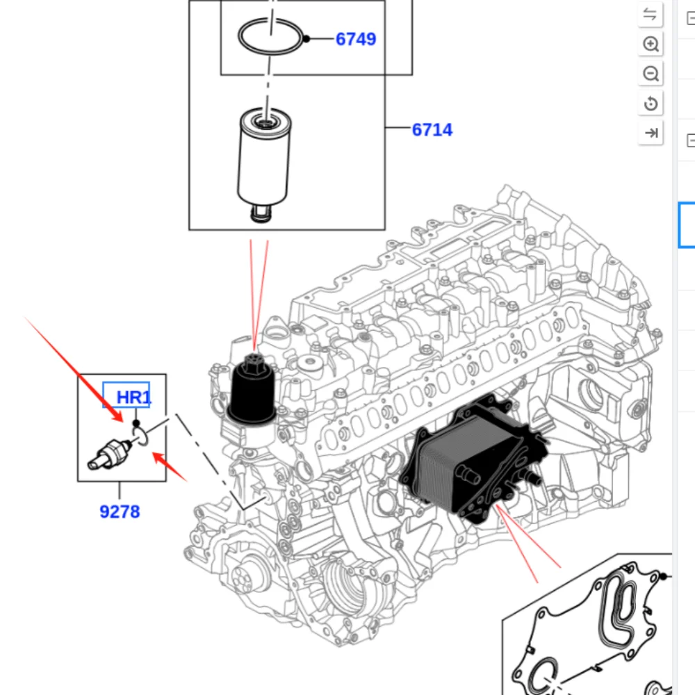 

Suitable for Land Rover oil pressure sensor rubber ring LR170968