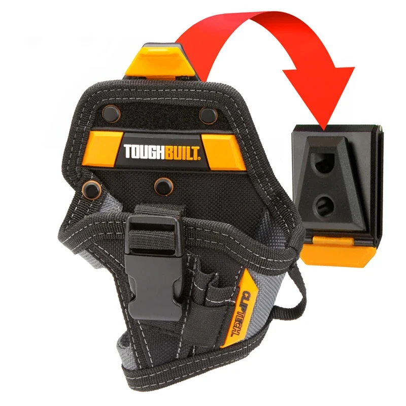 TOUGHBUILT TB-CT-20-S Funda para taladro - Bolsa para cinturón portátil para taladros de mano pequeños, herramientas de electricista y decoración