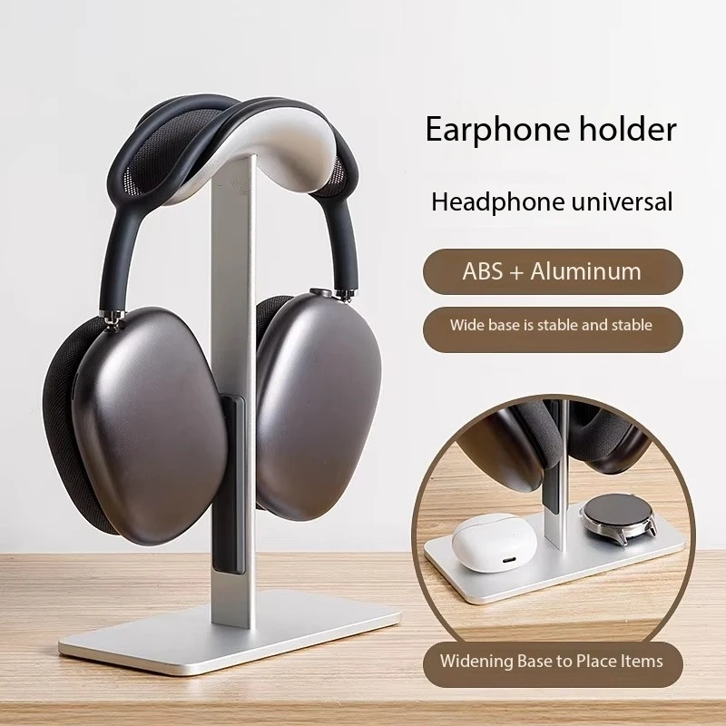 Aluminum Alloy Headphone Stand Detachable Auto-sleep Headset Holder Display Shelf for Airpods Max with Anti-Slip Silicone Pad