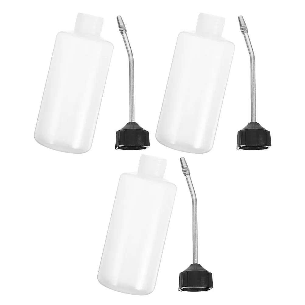 3Pcs Sewing Machine Oiler Can Iron Spout Cap Reusable Empty Oil Dispenser Bottle for Precision Lubrication Home Workshop Sewing