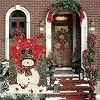 AVOIN colorlife Cardinal Snowman Christmas Garden Flag 12x18 Inch jjp