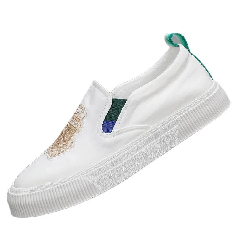 

New Men's Shoes 1985 British Style Breathable Slip-On Canvas Shoes Low-Top Men's Casual Shoes