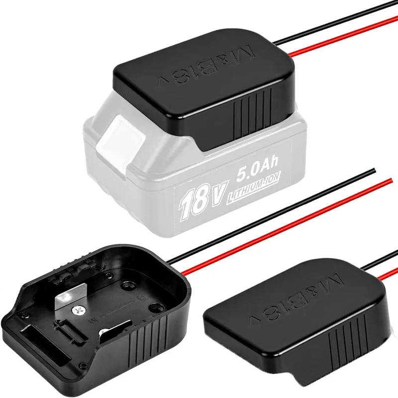 Adaptador de rodas elétricas para makita para bosch 18v li-ion bateria diy adaptador de montagem de energia conector dock com 14awg fios para bl1840