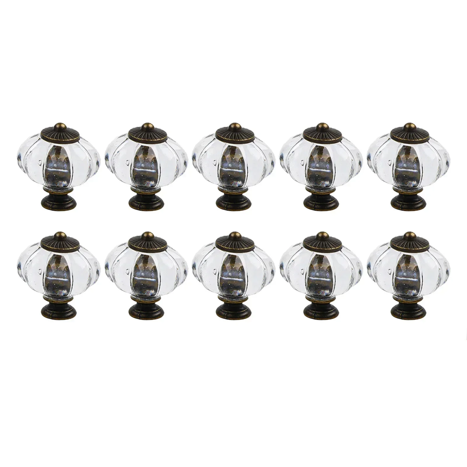 

Artistic Acrylic Pumpkin Pulls Dresser Drawer Knobs Shiny Appearance Solid Structure Unique Design Easy Installation