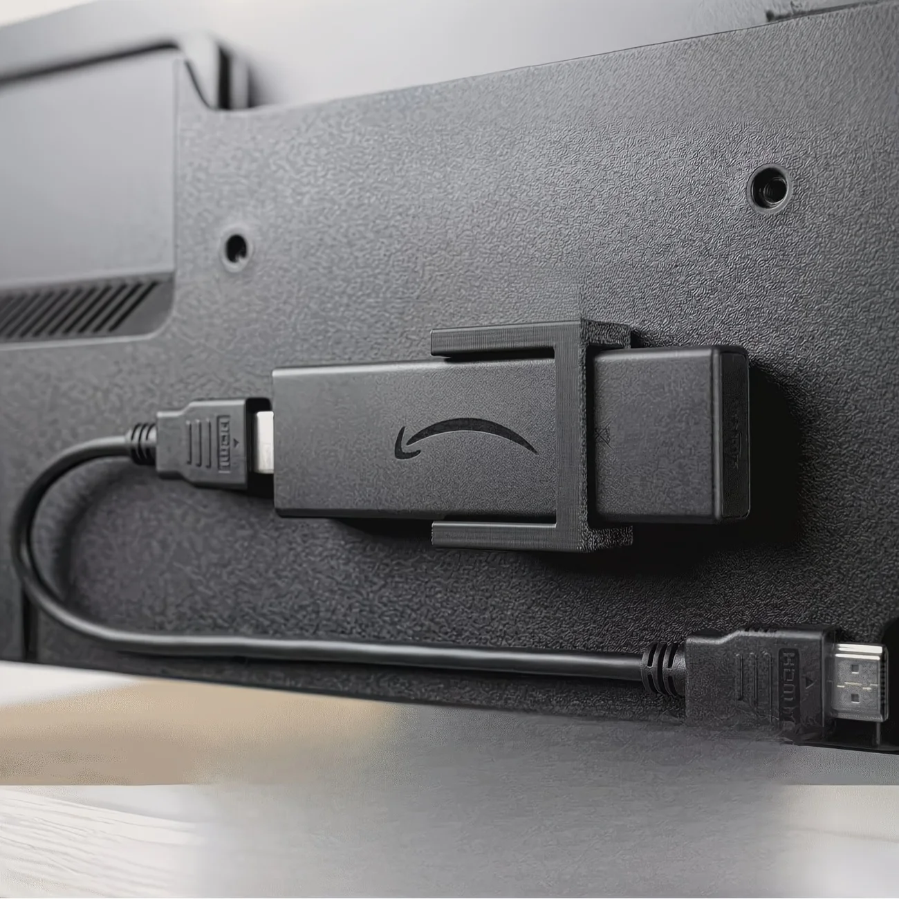 Plastic Wall Mount Bracket for Fire TV Stick, Rugged Durable Space‑Saving Compact Easy‑Install Streaming Media Device Holder