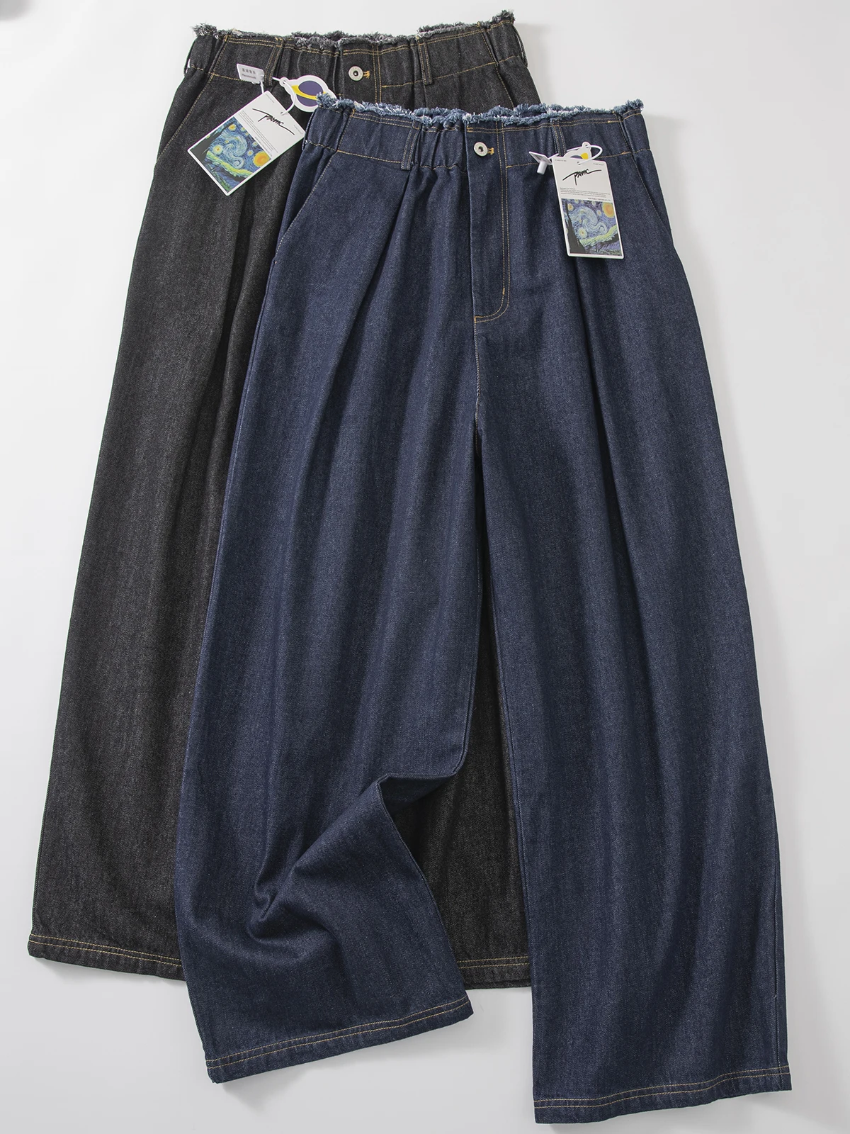 

Мужские джинсы прямого кроя в стиле ретро, со средней посадкой, из смесового хлопка, износостойкие, классические, универсальные, повседневные, осенние, модные