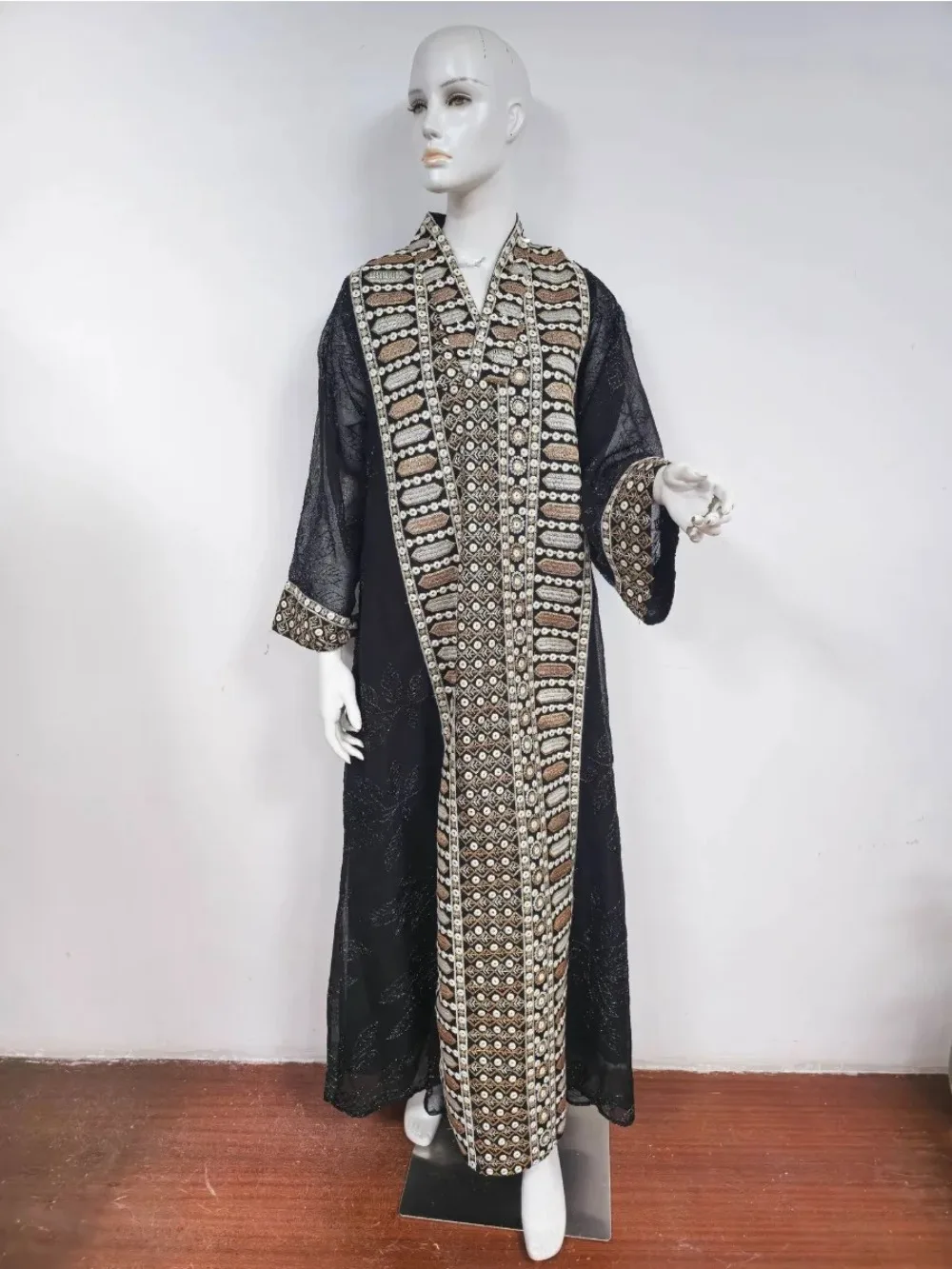 Eid Muslim Party Dress for Women Jalabiya Abaya Ramadan Long Dresses Abayas Woman Kimono Robe Caftan Vestidos Largos 2024