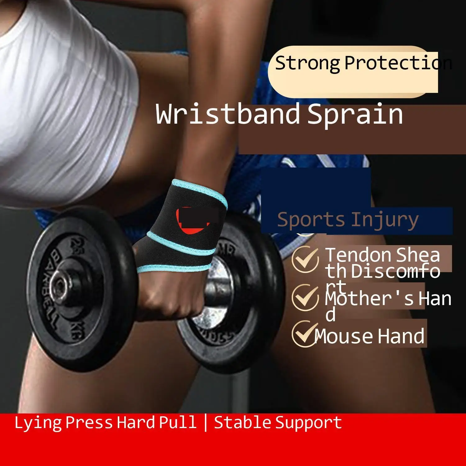 Outdoor Sports Wrapping Pressure Bracelet Cycling Fitness Weightlifting Basketball Breathable Bandage Bicycle Cycling Hand Guard