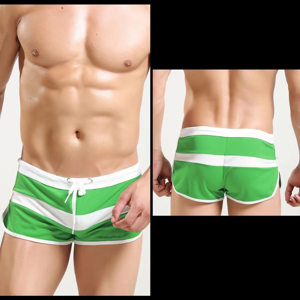 Invisible Open Crotch Outdoor Sex Men's Lace Up Shorts Trendy Teen Mesh Breathable Sweatpants Morning Exercises Running Pants