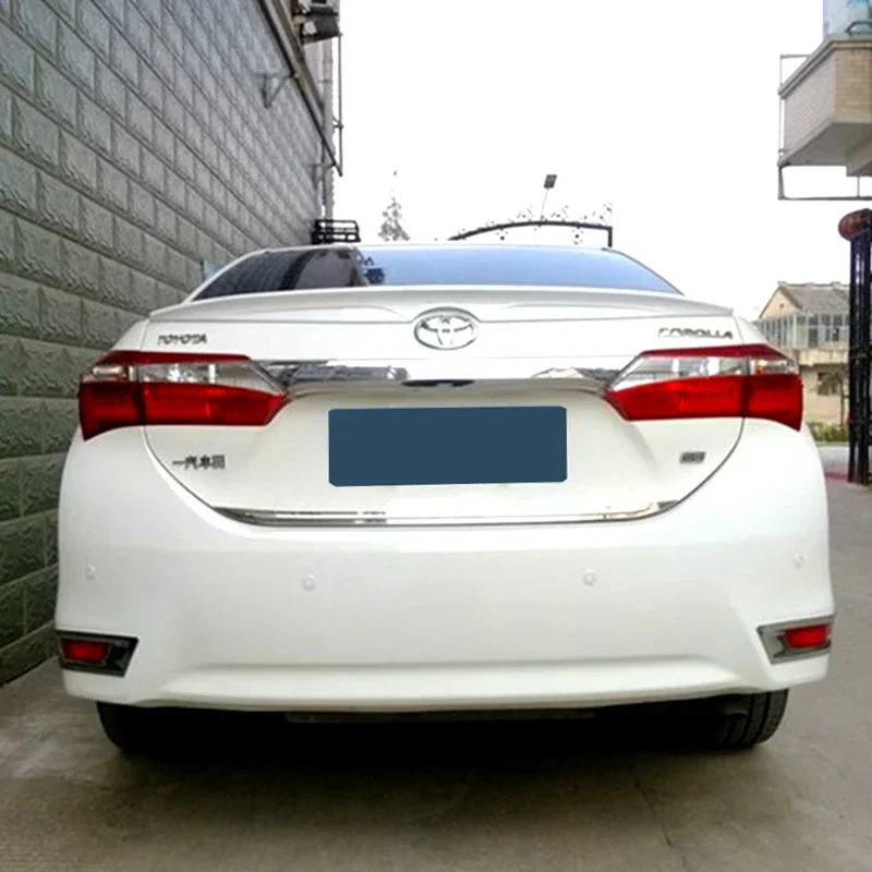 Spoiler for Toyota Corolla Sedan 2014-2018 ABS Material Glossy Black Car Rear Trunk Wing Accessorie