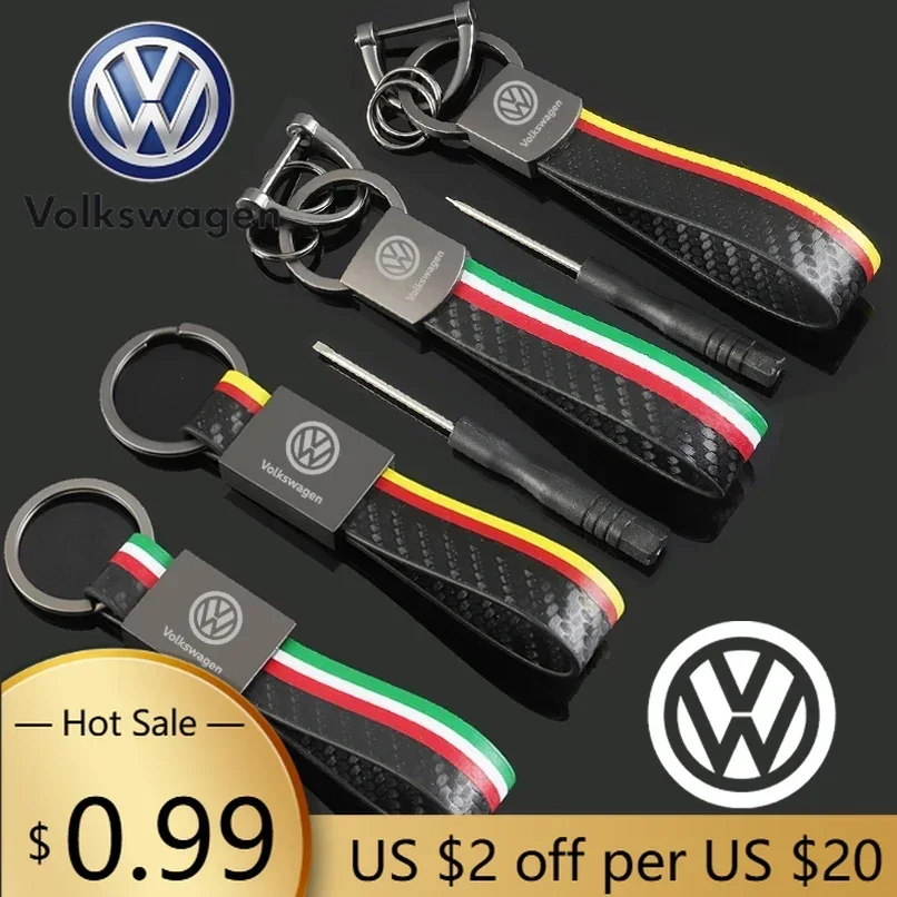 

Кожаный брелок для ключей VOLKSWAGEN VW, держатель для ключей от автомобиля Volkswagen Passat, Tiguan, Golf, Bora, Jetta, Beetle, Scirocco, POLO, Sharan