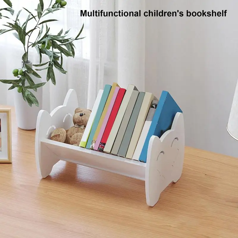 Simple Desktop Bookshelf Magazine Rack home Office Documents Books Storage Shelf Student Economy Stand Utility Organizer