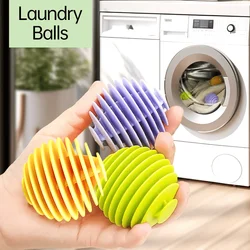 Reusable Laundry Ball Silicone Clothes Hair Cleaning Ball Soft Anti-wrap Laundry Ball Household Washing Machine Dryer Balls