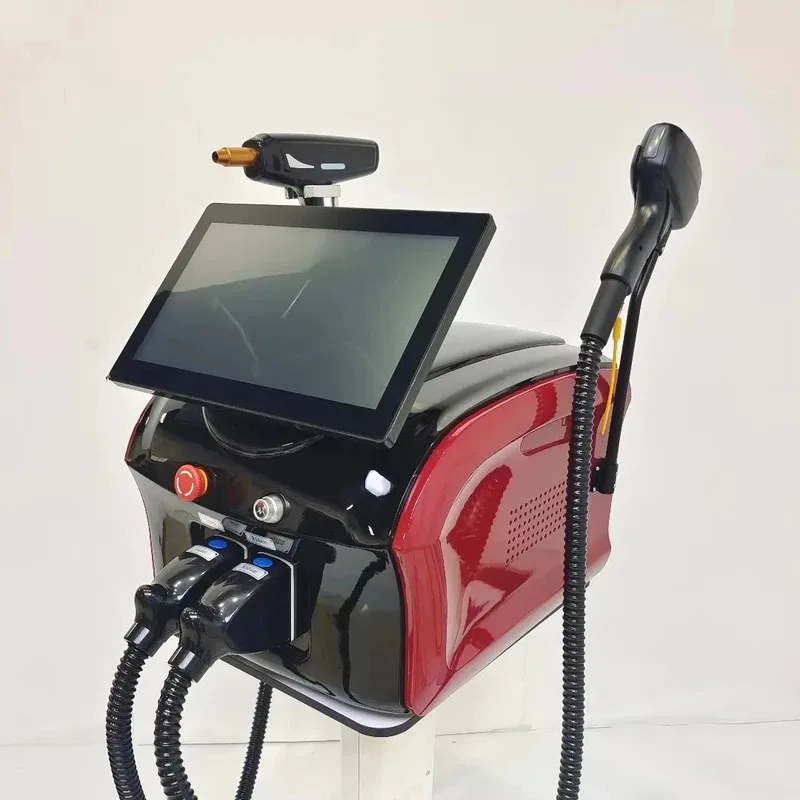 2 in 1 Soprano Titanium Ice Platinum Diode 755 808 1064nm 3 Wavelength Laser ND: YAG Painless Hair Removal Machine 2025