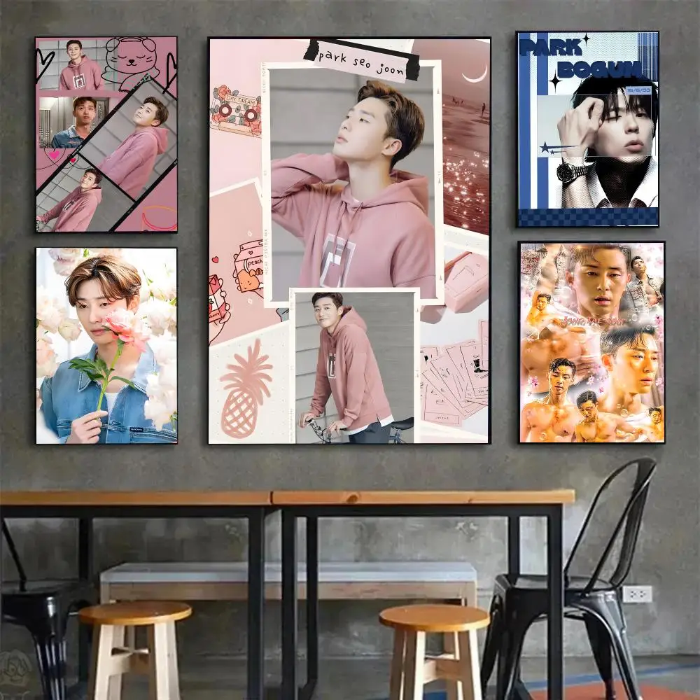 Actor Celebrity Park Seo Jun Poster Painting Wall Art Mural for Living Room Home Decor and Gifts