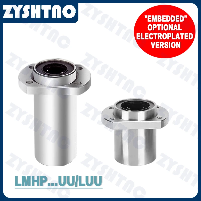 trimmed flange embedded linear bearing LMHP 8 10 12 13 16 20 25 30 35 40 50UU/LUU extended Optional electroplating