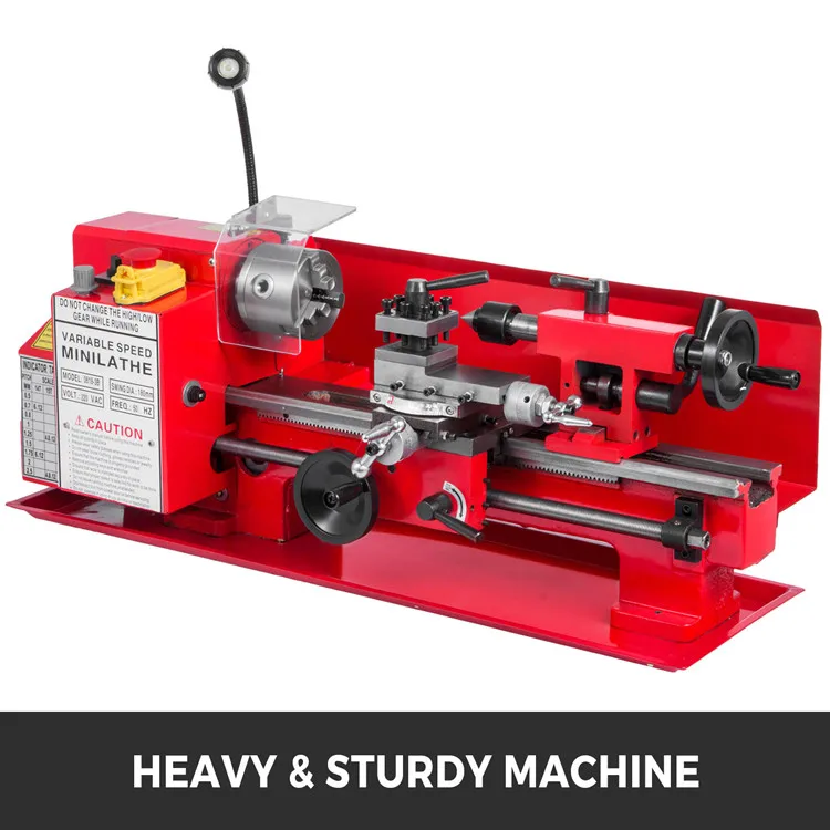 

Small Horizontal Woodworking Mini Lathe Machine 0618 Variable Speed Bench Lathe 220v Voltage New Used Condition Gear Motor Core