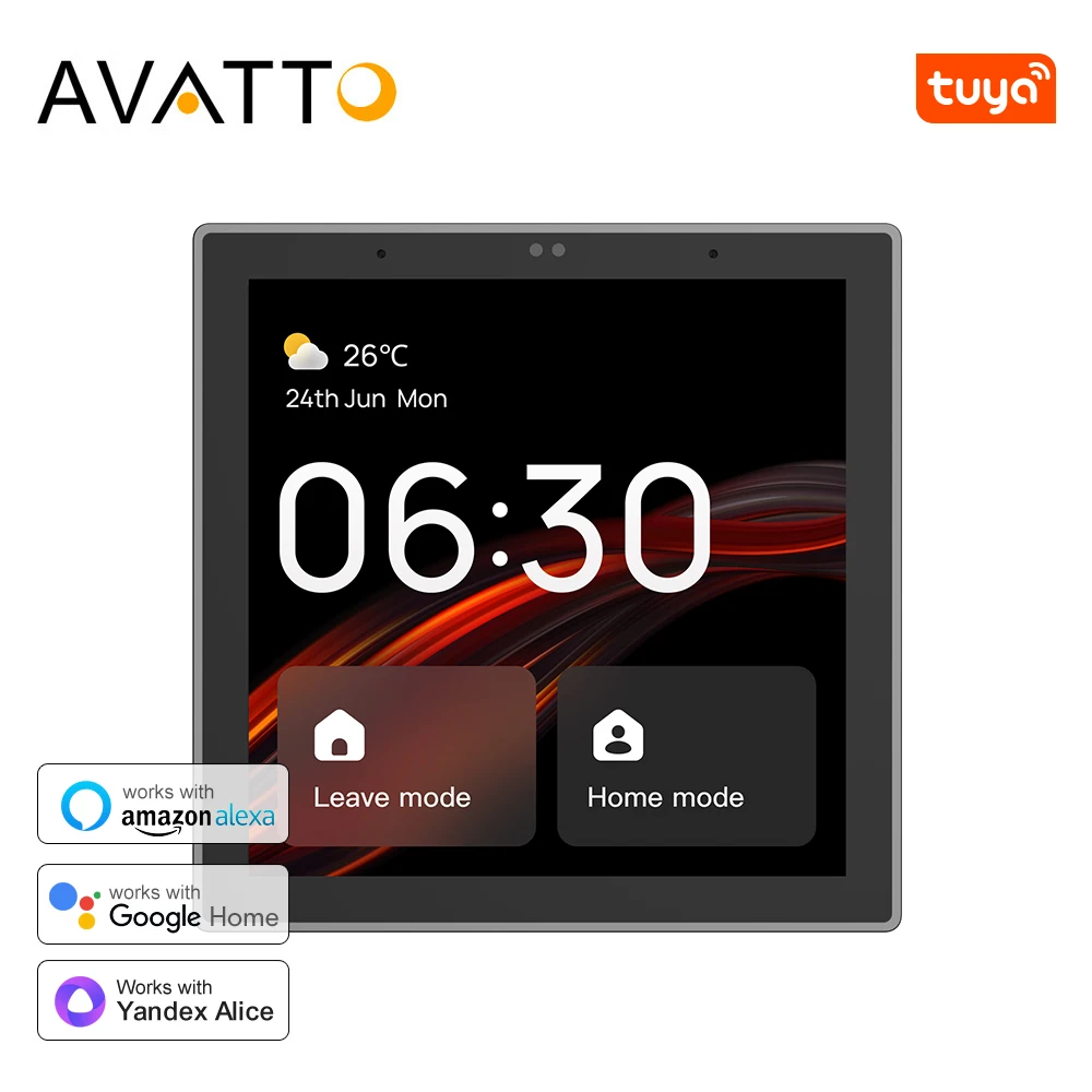 AVATTO Tuya ZigBee 4.0 Smart Central Control Scene Switch Wireless ZigBee & Bluetooth Hub，Built-in Alexa，Applicable Smart Life