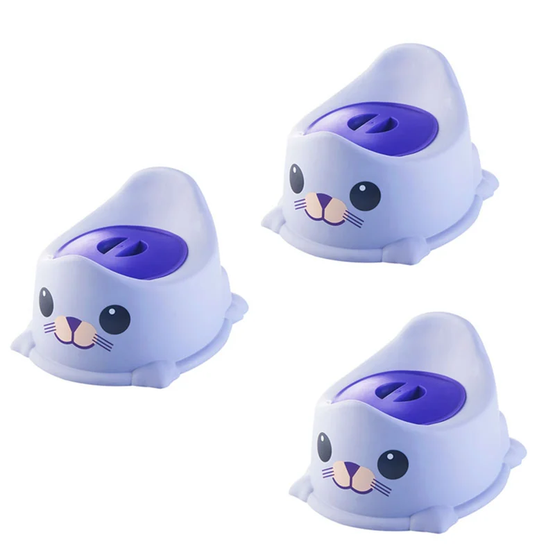 

Hot-3X детское сиденье для приучения к горшку со спинкой, портативный горшок для детей, туалет для маленьких мальчиков, милый горшок для мальчиков - фиолетовый