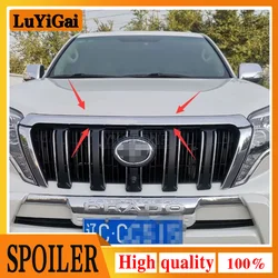 Fit For Toyota Prado 2700 2010-2017 ABS Chrome Exterior Front Engine Machine Grille Upper Hood Cover Trim Car Styling 1Pcs