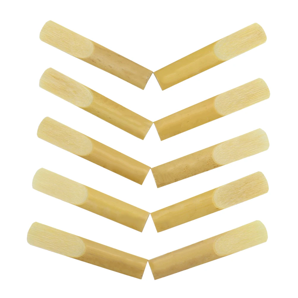 

10 Pcs Saxophone for Students Reeds 2.5 Pocket Replacement Bamboo Accessories Set