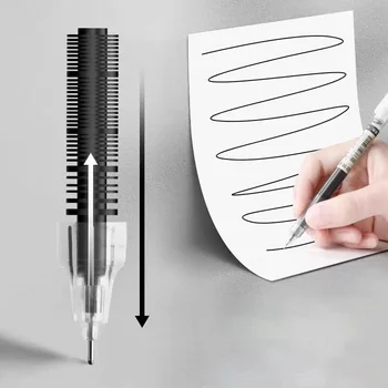 Stylos gel de type illac de haute qualité, stylo à bille liquide droit, papeterie Kawaii, fournitures scolaires et de bureau, écriture, 10 pièces/ensemble
