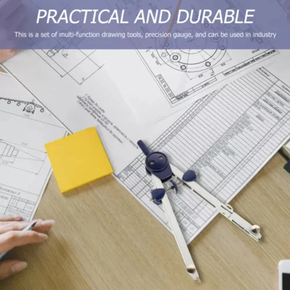 Students Geometry Compasses Set Quick Speed Spring-Bow Compasses Tool Set For Students