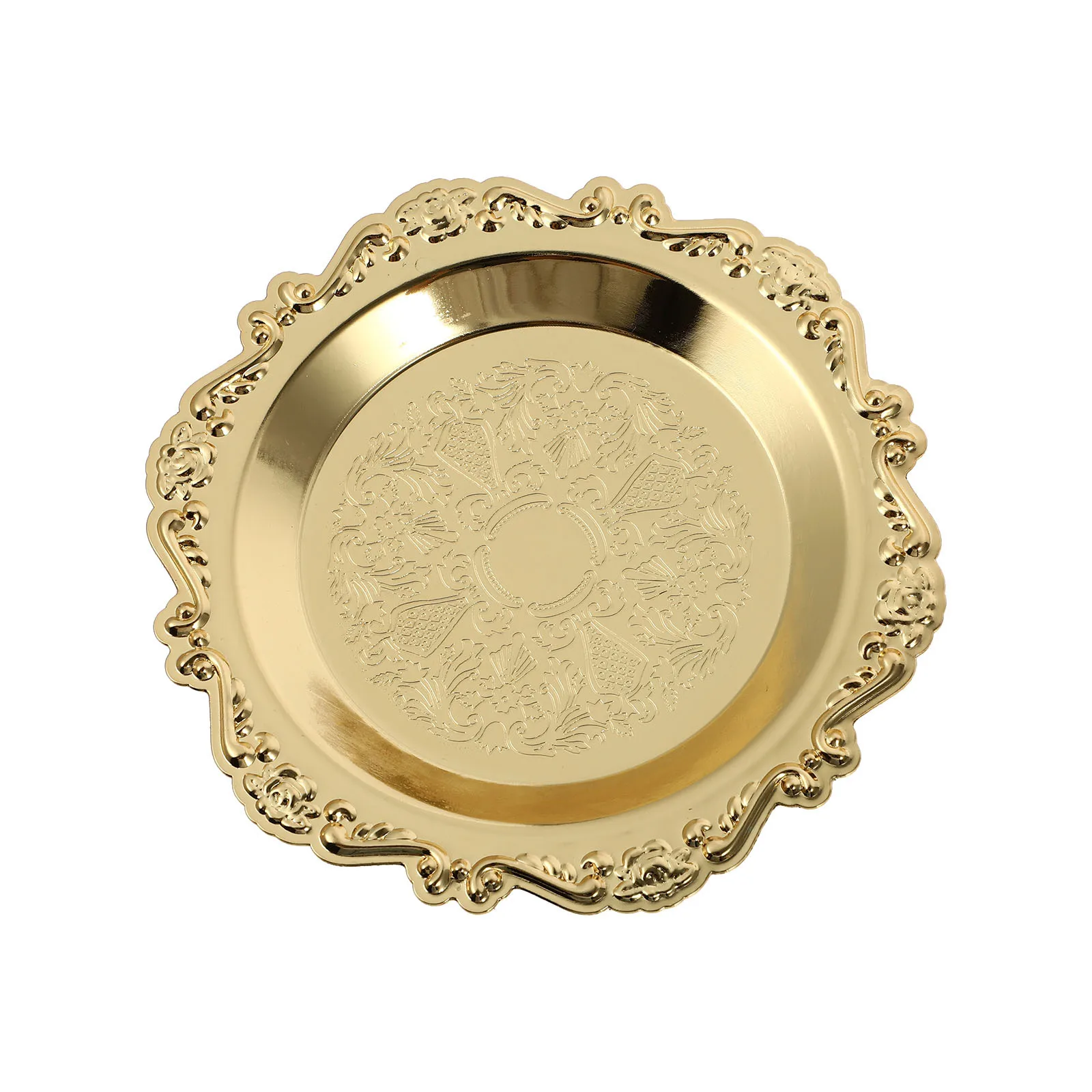 الرجعية صينية الحديد الحرفية تقريب عقد طبق ديكور منضدية الحاويات للمنزل المطبخ غرفة المعيشة ديكور خمر