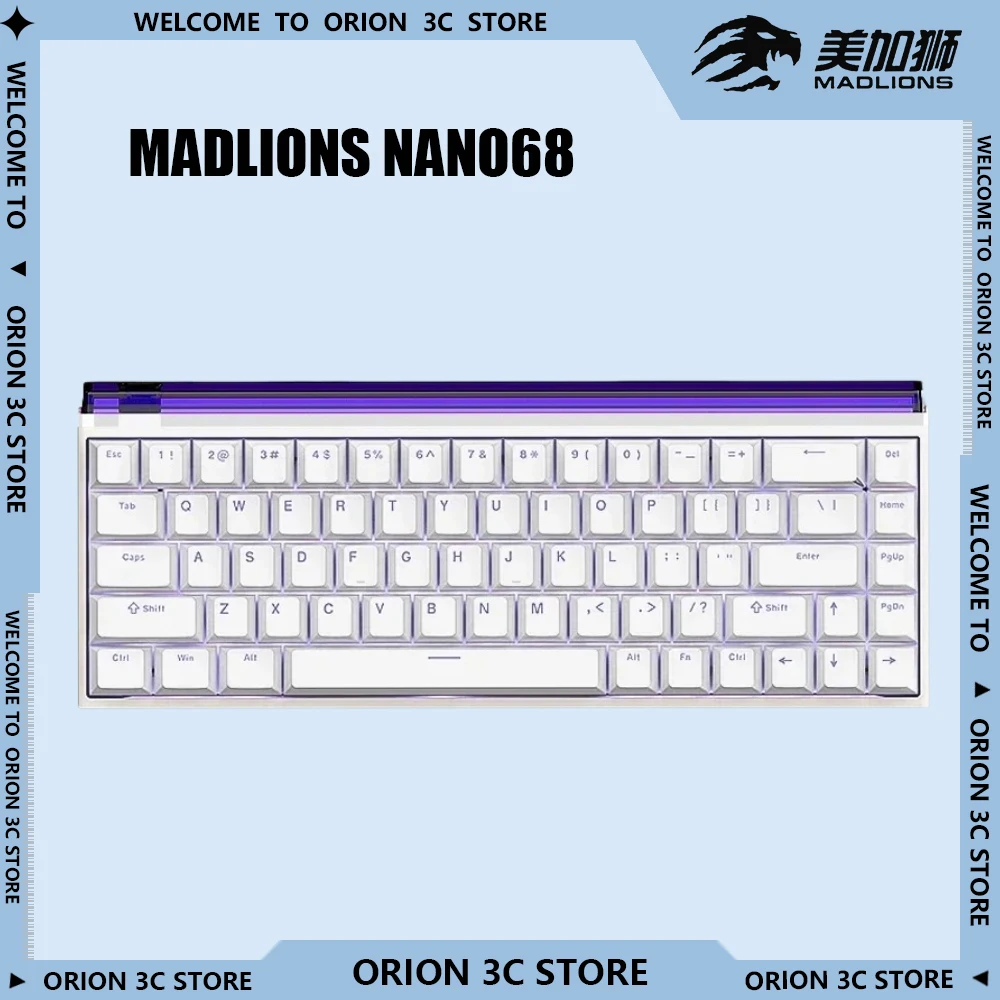 MADLIONS NANO68 Wired Gaming Mechanical Keyboard Kits 8k Return Rate RT0.01 Magnetic Switch Keyboards Customize PC Esports Gifts