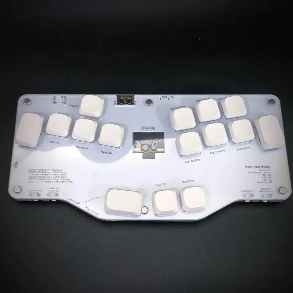 Fighting Game Mechanical Keyboard Wired RGB Low Profile Hot Swap Ergonomic Mini Custom Gaming Accessories Gift