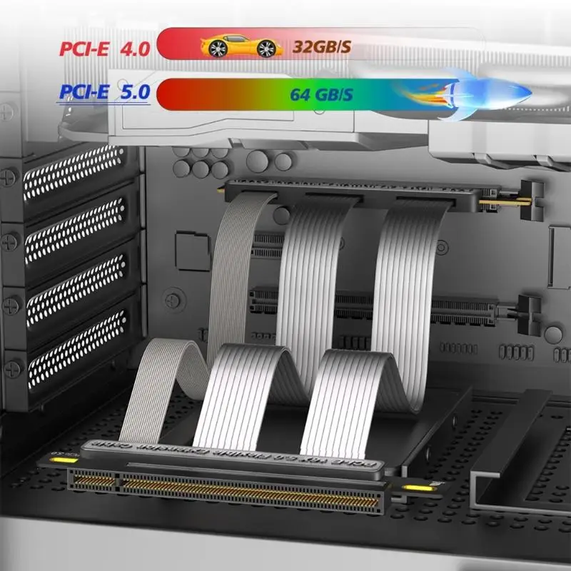 

Кабель 652F PCIe 5.0 с защитой выдоха, бронзовый, пропускная способность 64 ГБ/с, совместимый рендеринг, сборка 4090 RX 7900XTX