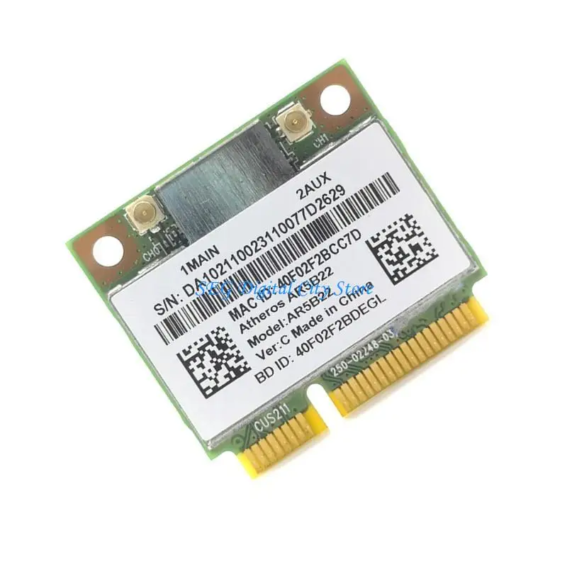 Carte réseau U75B AR5B22 Bluetooth-compatible4.0 2.4 / Mini PCIe 300Mbps à double bande