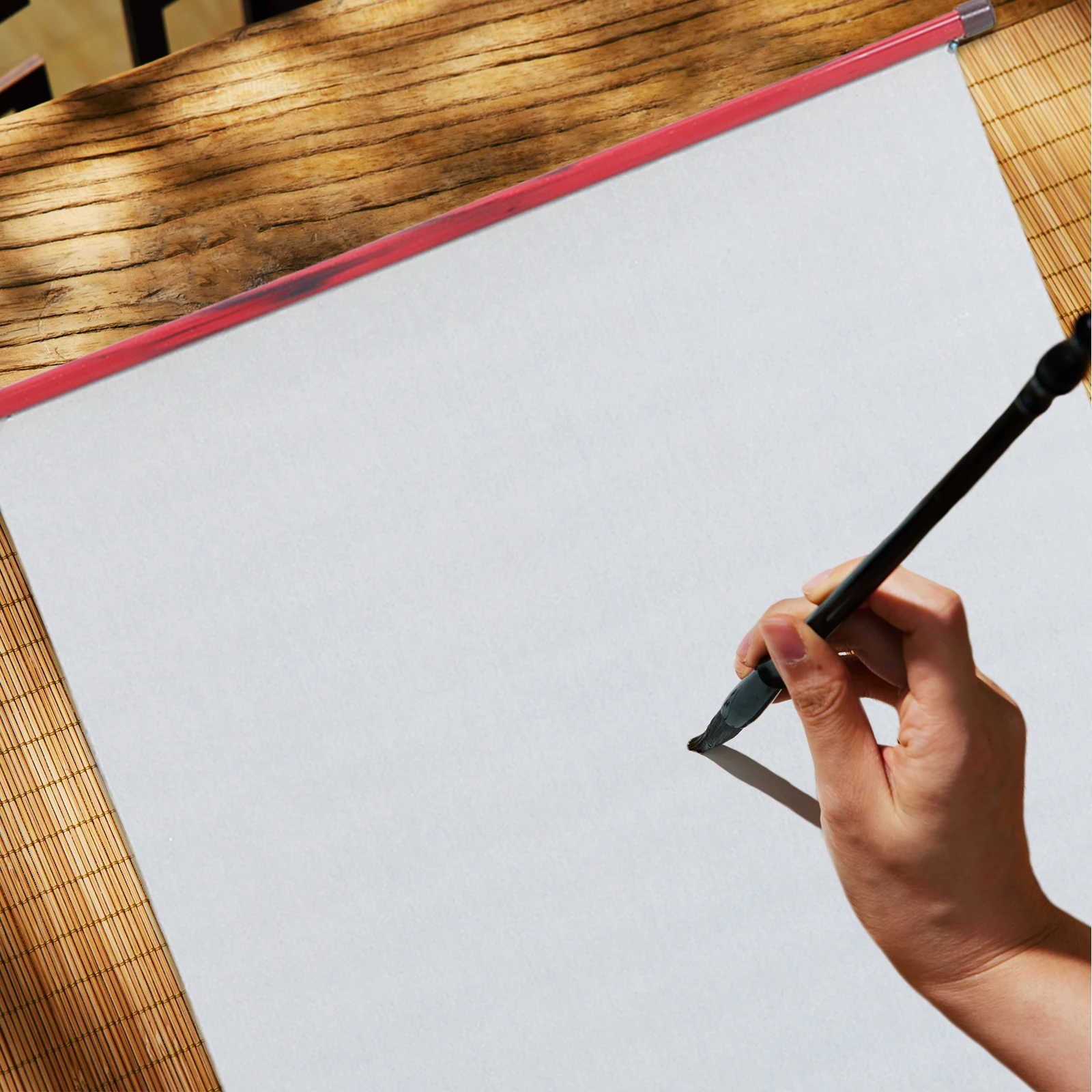 

Water Writing Cloth 0 7m x 42cm Calligraphy Practice Mat Portable Reusable Wall Scroll Blank Flower Design Art Supplies Beginner