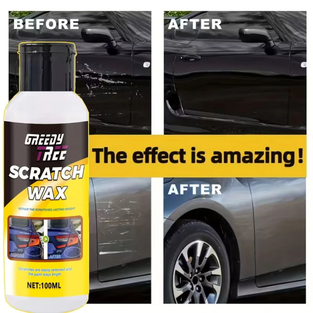 GREEDY TREE Scratch Wax - Easily Remove Car Paint Scratches & Restore Shine, 100ml