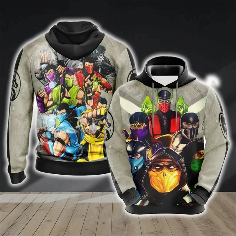 2024 Hot Game Mortal Kombat 3D Print Hoodies Sweatshirts Men Women Coat Oversized Hoodie Fashion Kids Sweatshirt Unisex Clothing