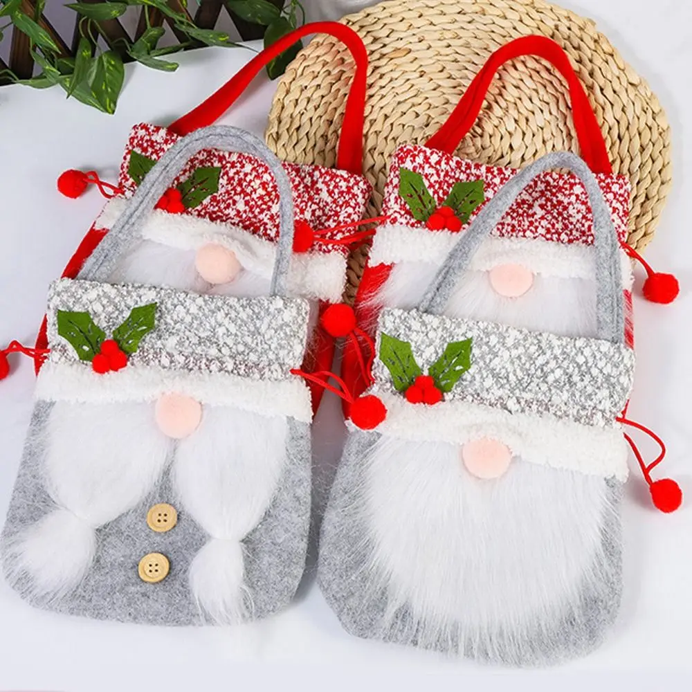 

Hanging Bag Jewelry Storage Santa Claus Christmas Tree Ornaments Storage Bags Christmas Handbags Kids Candy Bags