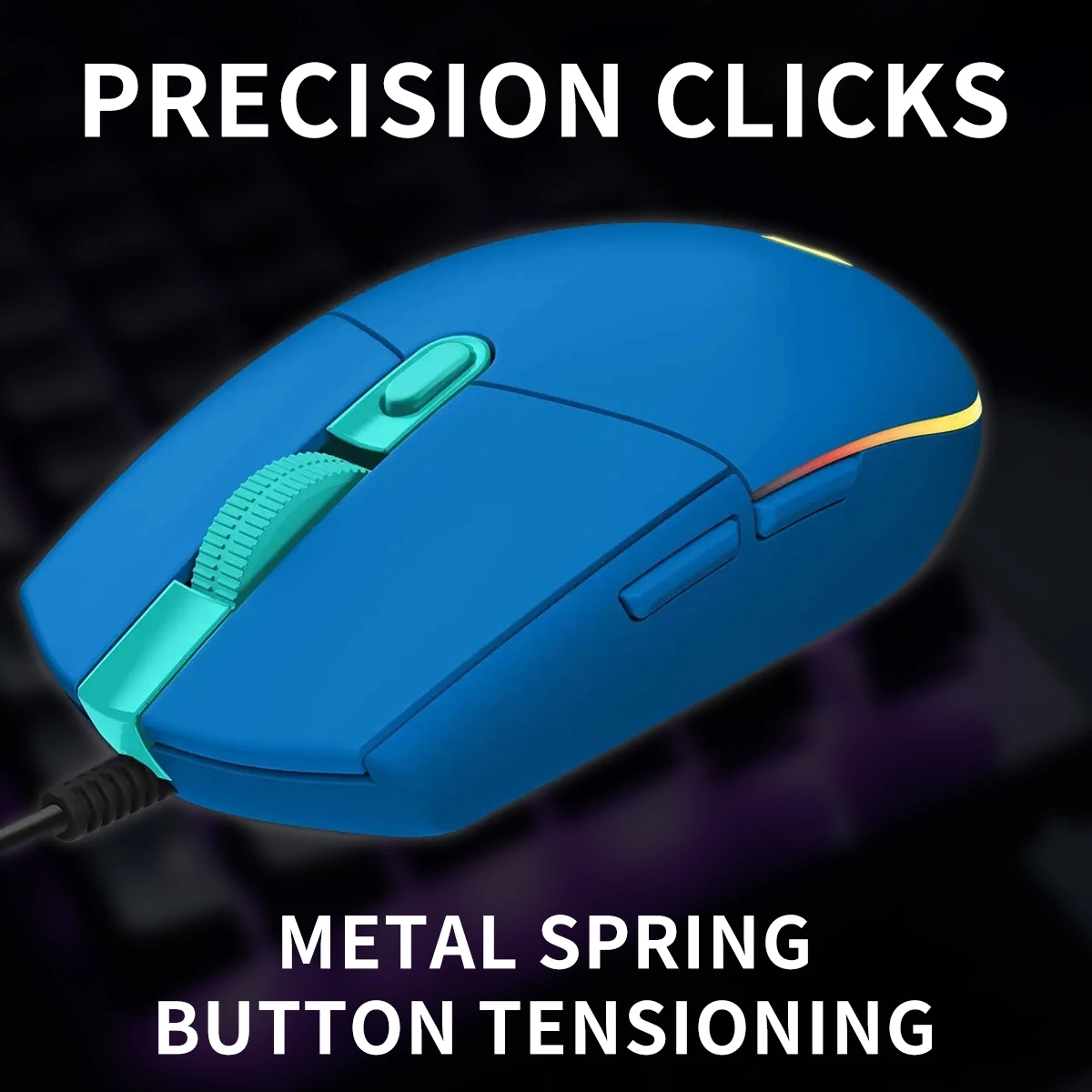 

LogitechG203 Студенческая вечеринка, киберспортивные офисные детали, управление спасением, двухрежимная проводная бесшумная мышь, эргономичная, легкая, хит продаж