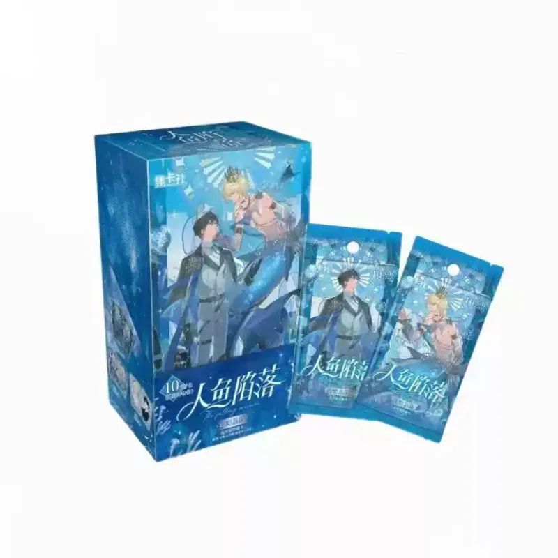 The Mermaids Fall Trading Cards Blind Bag Fluorescent Starry Sea Style Lan Bo Bai Chuchi Collectible Card Game Gift For Fan