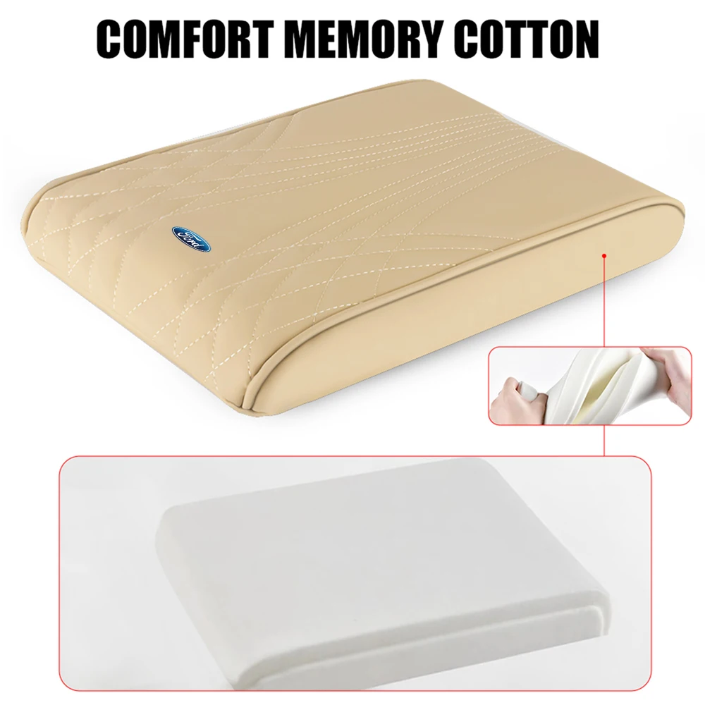 New Car Armrest Box Height Pad For Ford Focus Mondeo MK1 MK2 MK4 MK3 Fiesta ST Line Kugo Transit Escape Fusion Explorer SHELBY