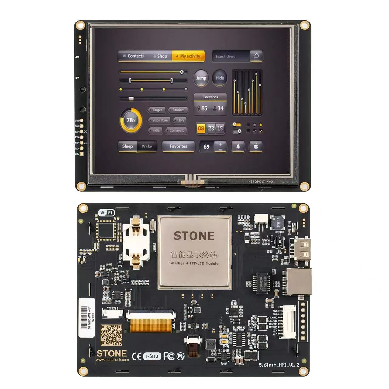 

5.6 Inch STONE Smart TFT LCD Display Module with High Brightness for Industrial Use