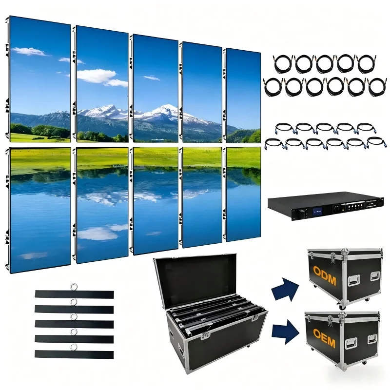 Waterproof P1.9 P2.6 P2.9 P3.91 Indoor Outdoor Flexible Curve Stage Rental Pantallas LED Display Screen Video Wall - view 3