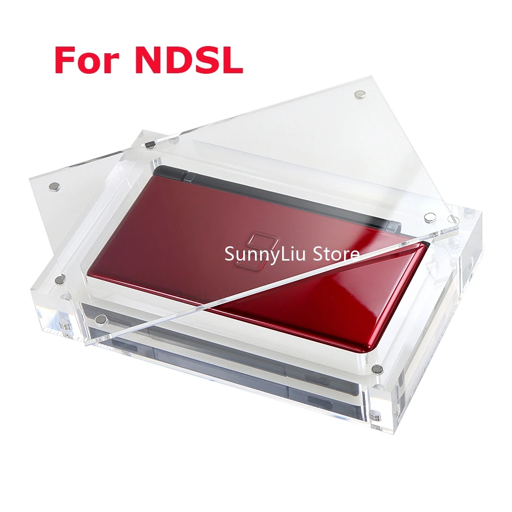 1pc High transparency For 3DS acrylic magnetic cover console storage box protector case for NDSL console