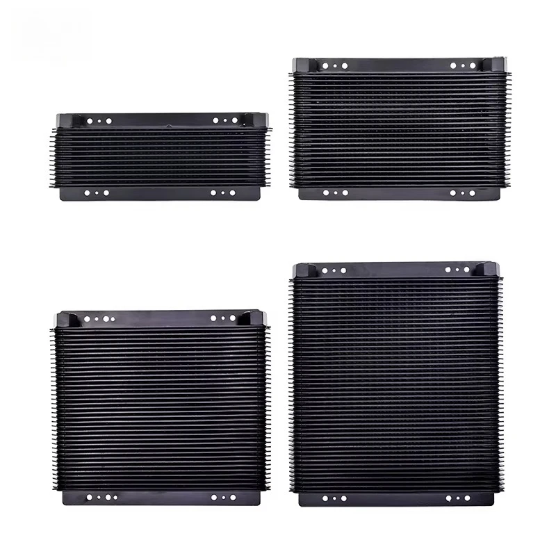 EMPI Style 12Row 24Row 36Row 48Row Aluminum Oil Cooler M22x1.5 Thread Engine Oil Transmission Fluid Cooler